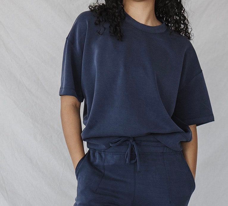 Jet-Setter Jogger Set Short Sleeve | Navy