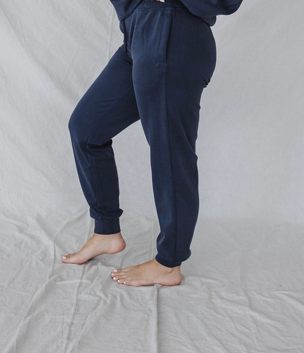 Jet-Setter Jogger Set Short Sleeve | Navy