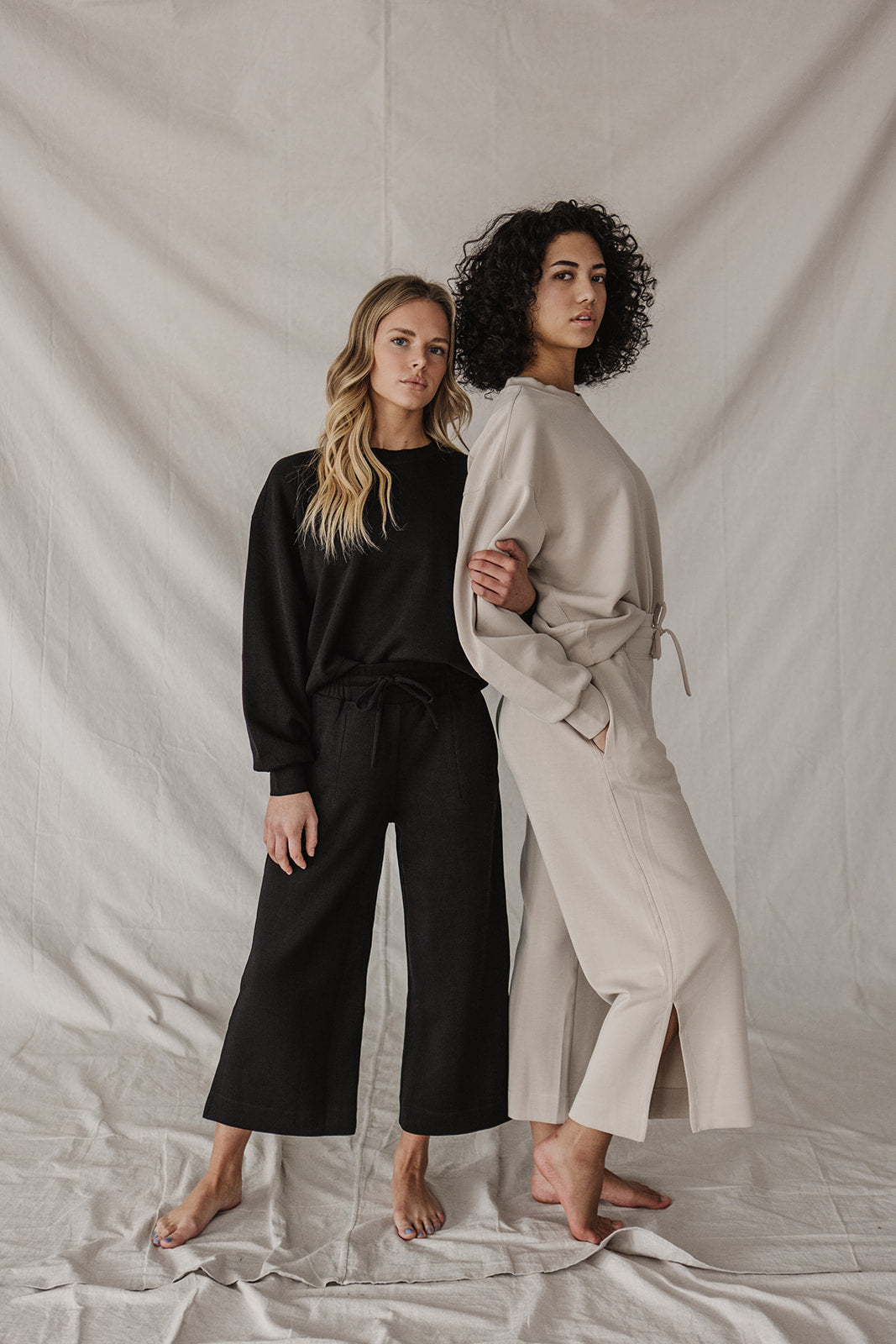 Jet-Setter Wide Leg Set Long Sleeve |Black