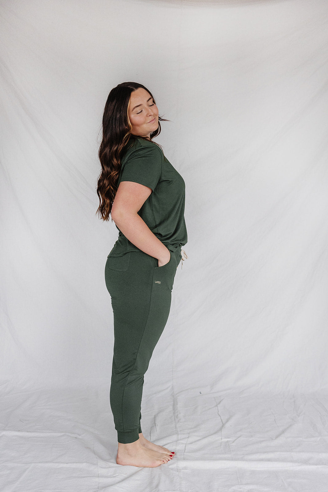 JAM PANTS SET | Olive Green Short Sleeve