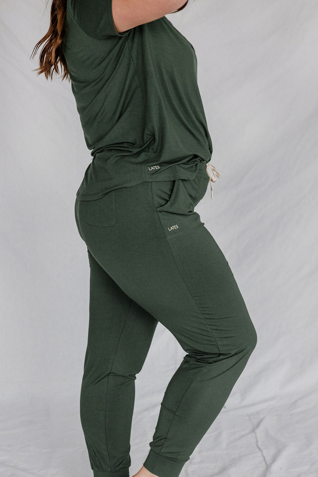 JAM PANTS SET | Olive Green Short Sleeve