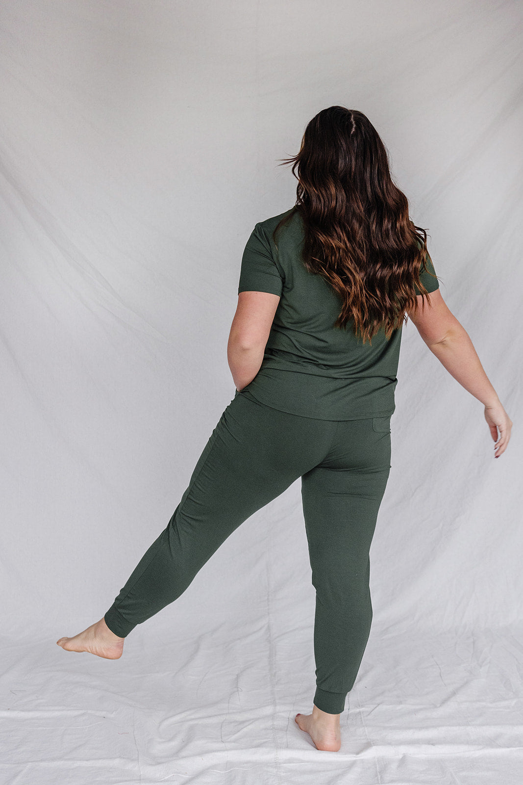 JAM PANTS SET | Olive Green Short Sleeve