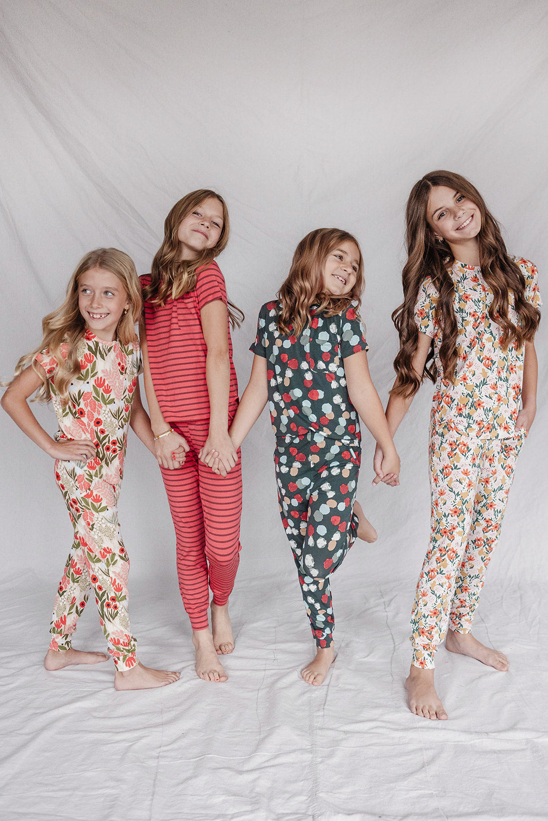 LITTLE LATES MODAL LOUNGE SET| Soft Winter Floral-Final Sale