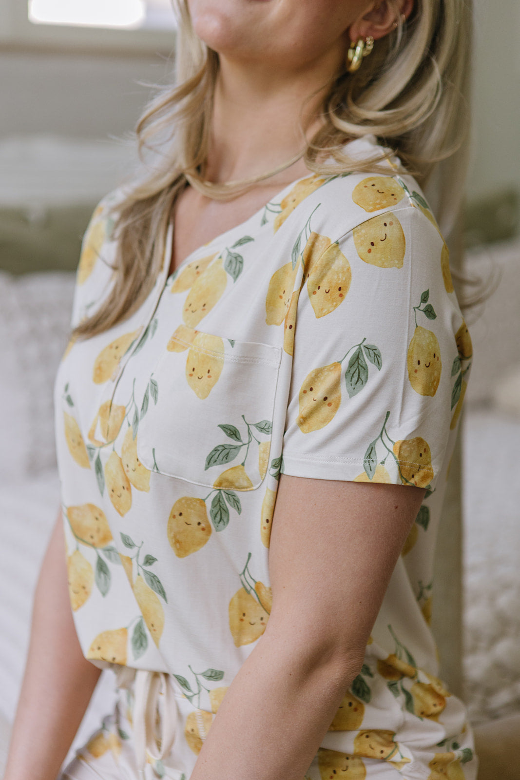 JAM SHORTS HENLEY SET | Citrus Smiles