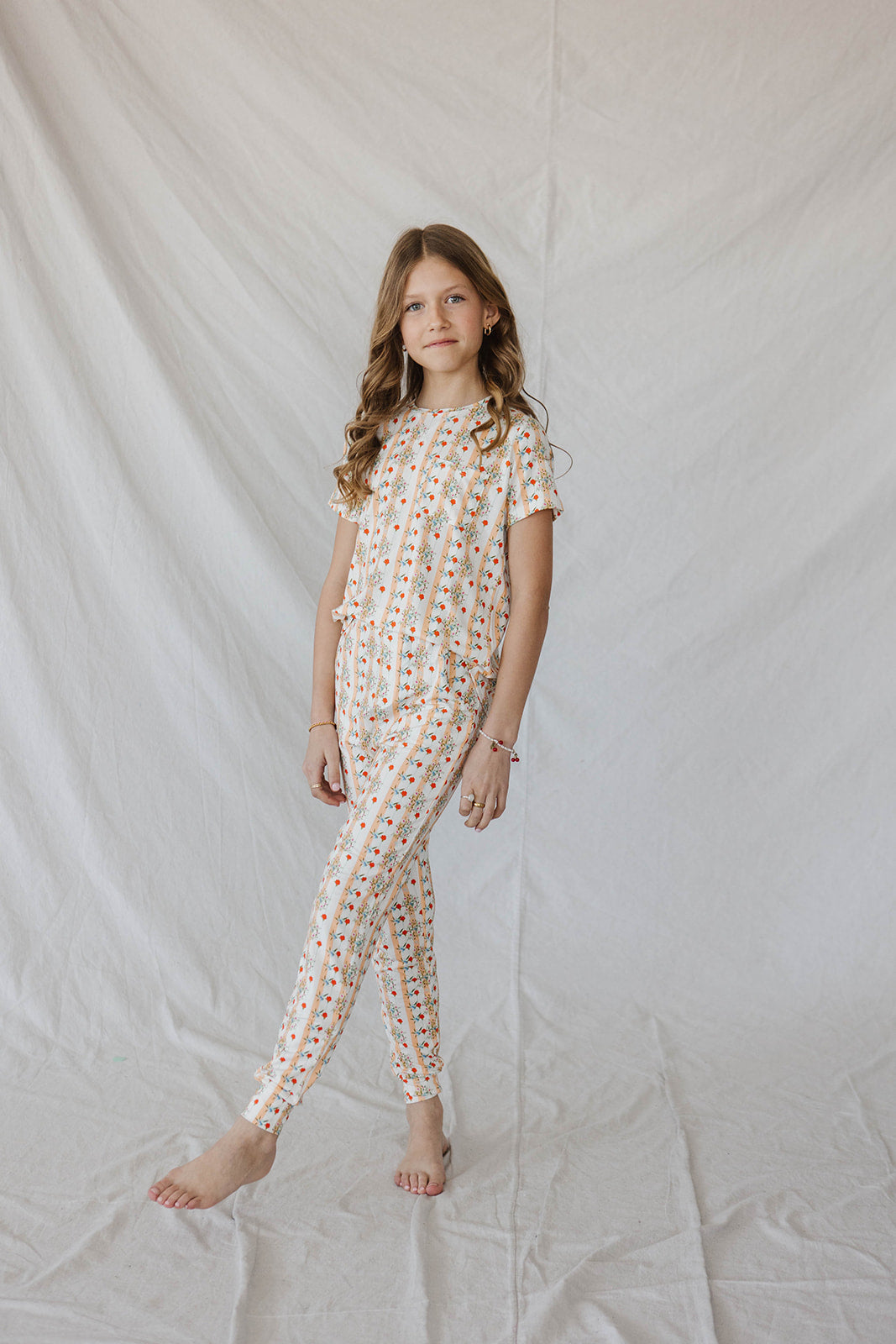LITTLE LATES MODAL LOUNGE SET- Sienna Floral