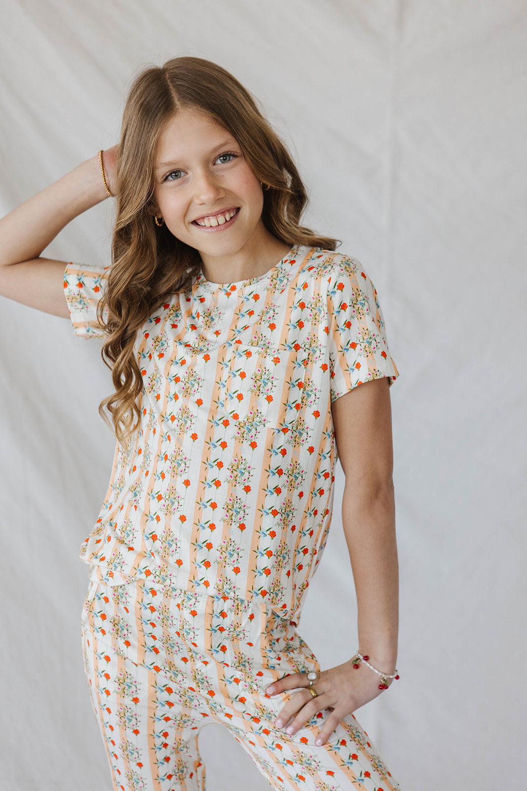 LITTLE LATES MODAL LOUNGE SET- Sienna Floral