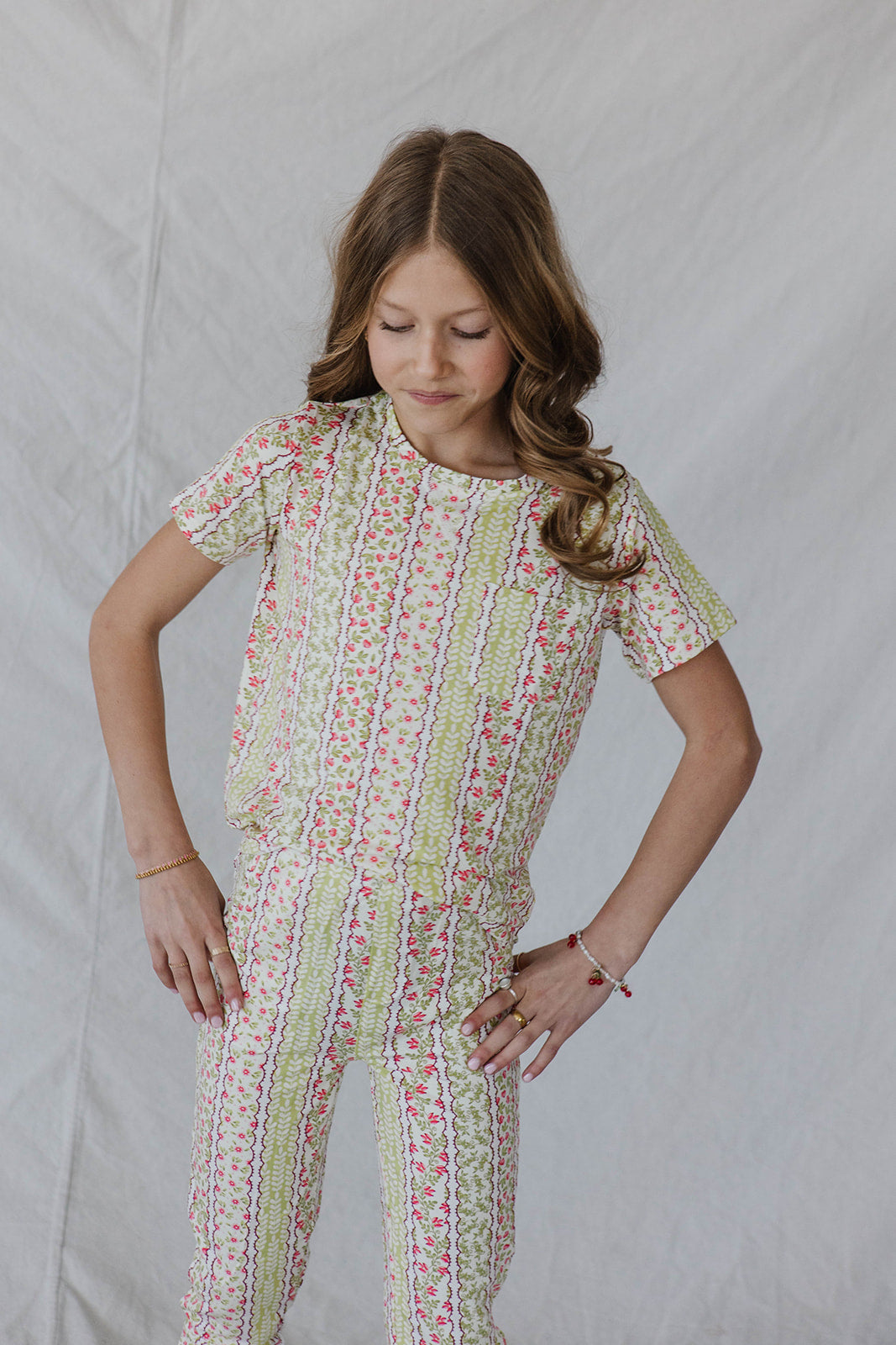 LITTLE LATES MODAL LOUNGE SET- Emma Floral