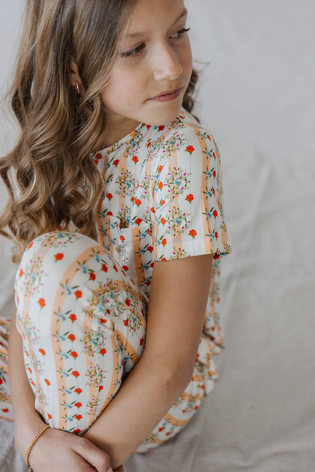 LITTLE LATES MODAL LOUNGE SET- Sienna Floral
