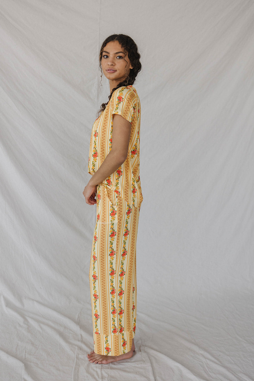 HENLEY STRAIGHT LEG PANTS SET MODAL - Faye