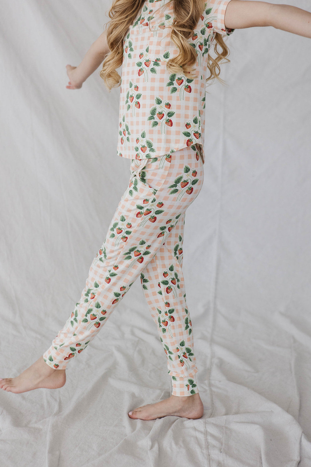LITTLE LATES MODAL LOUNGE SET-Strawberry Picnic