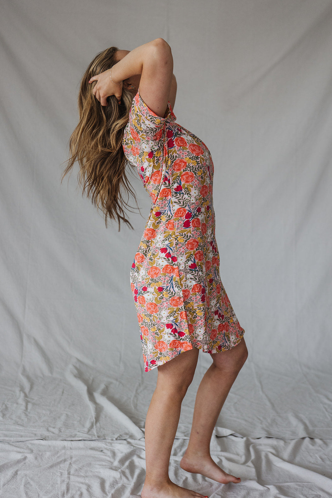 DREAM DRESS |Coral Floral-Final Sale