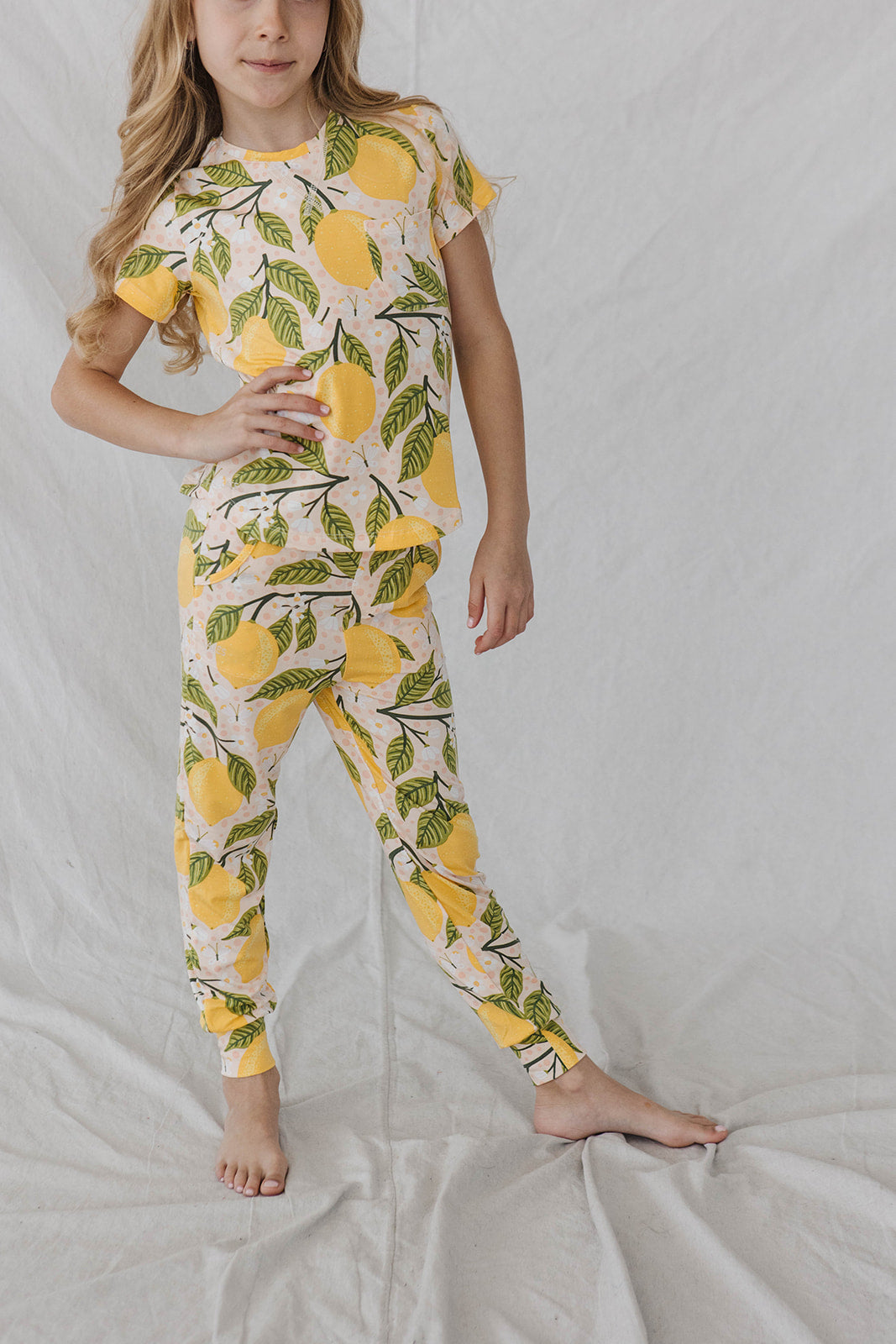 LITTLE LATES MODAL LOUNGE SET- Lemonade