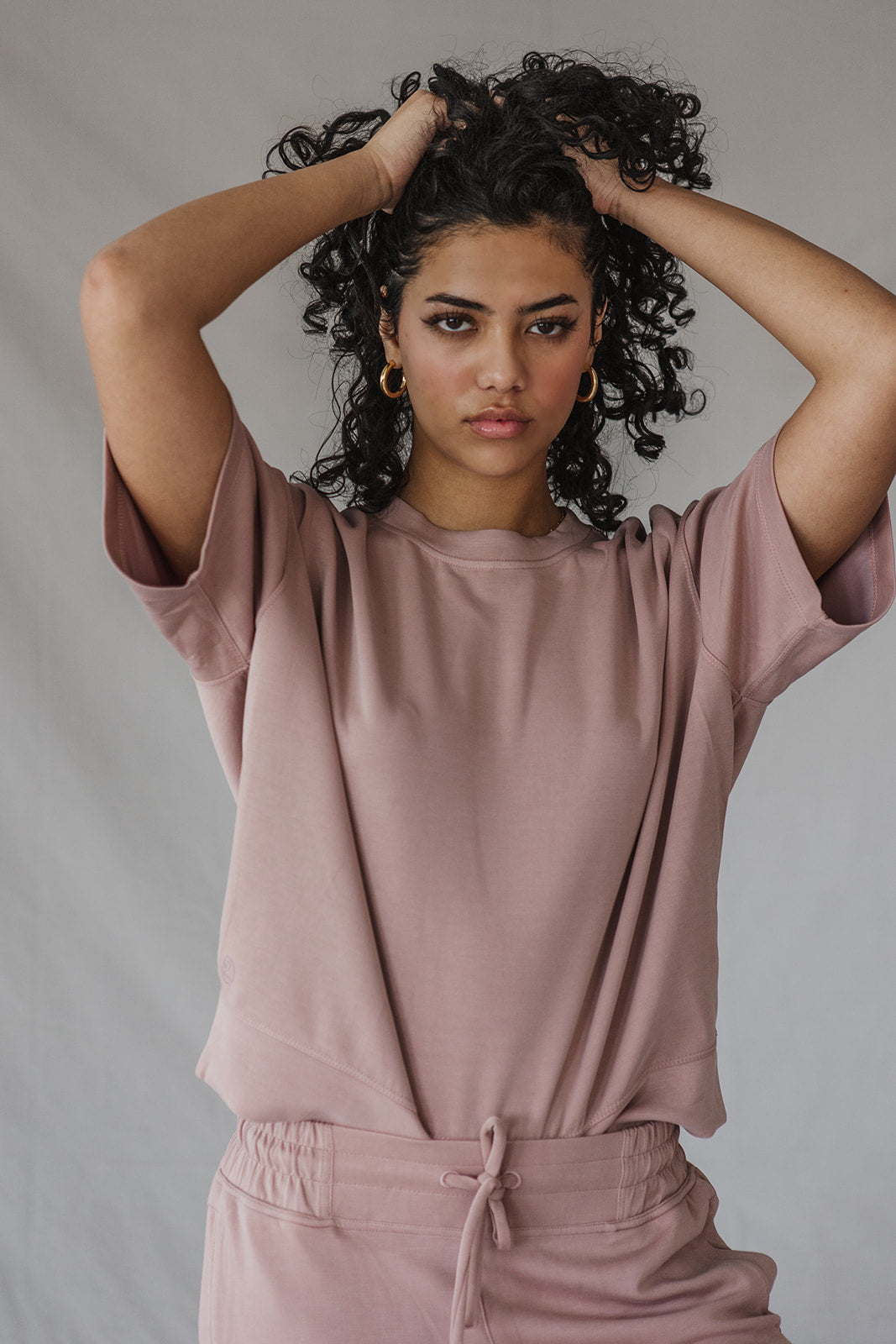 Jet-Setter Jogger Set Short Sleeve |Mauve