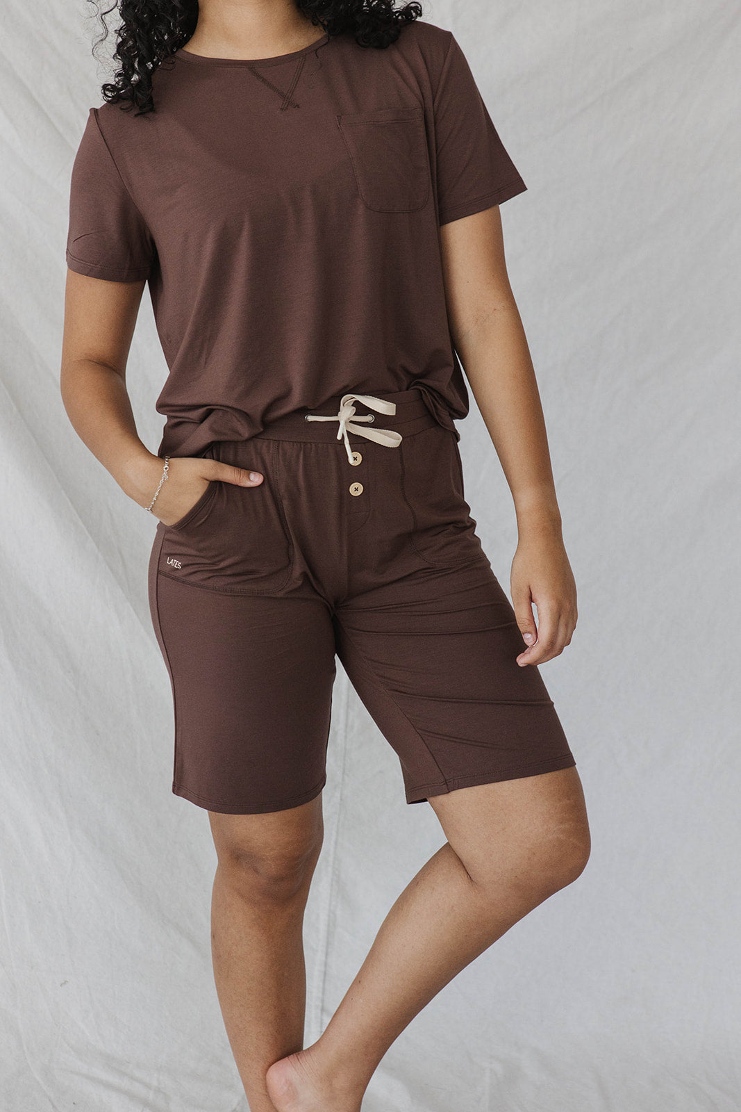 JAM SHORTS SET - Cafe Espresso