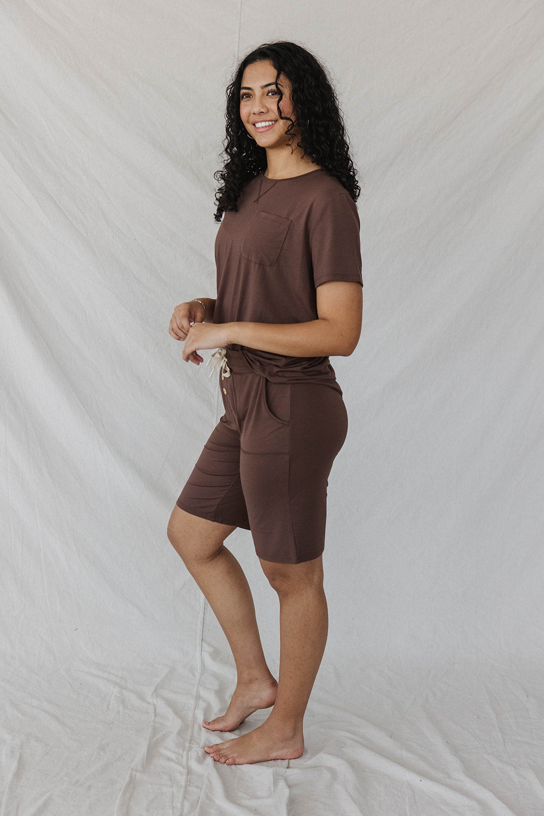 JAM SHORTS SET - Cafe Espresso