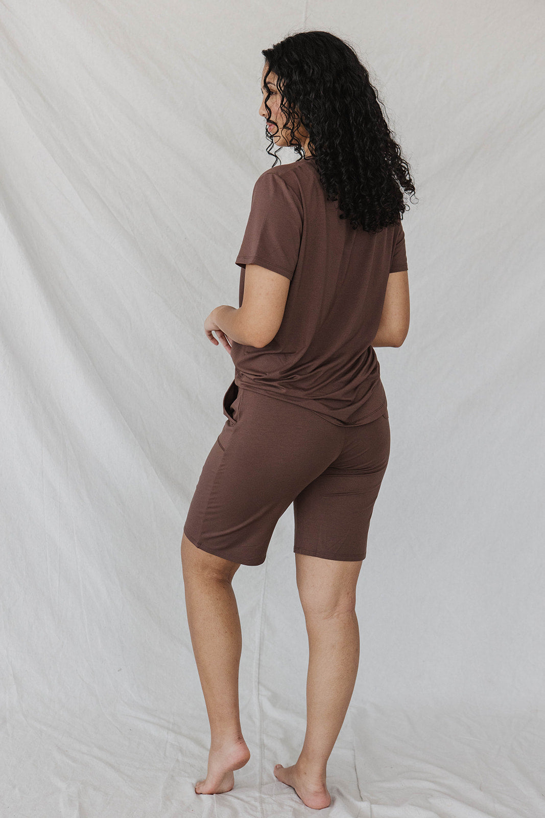 JAM SHORTS SET - Cafe Espresso