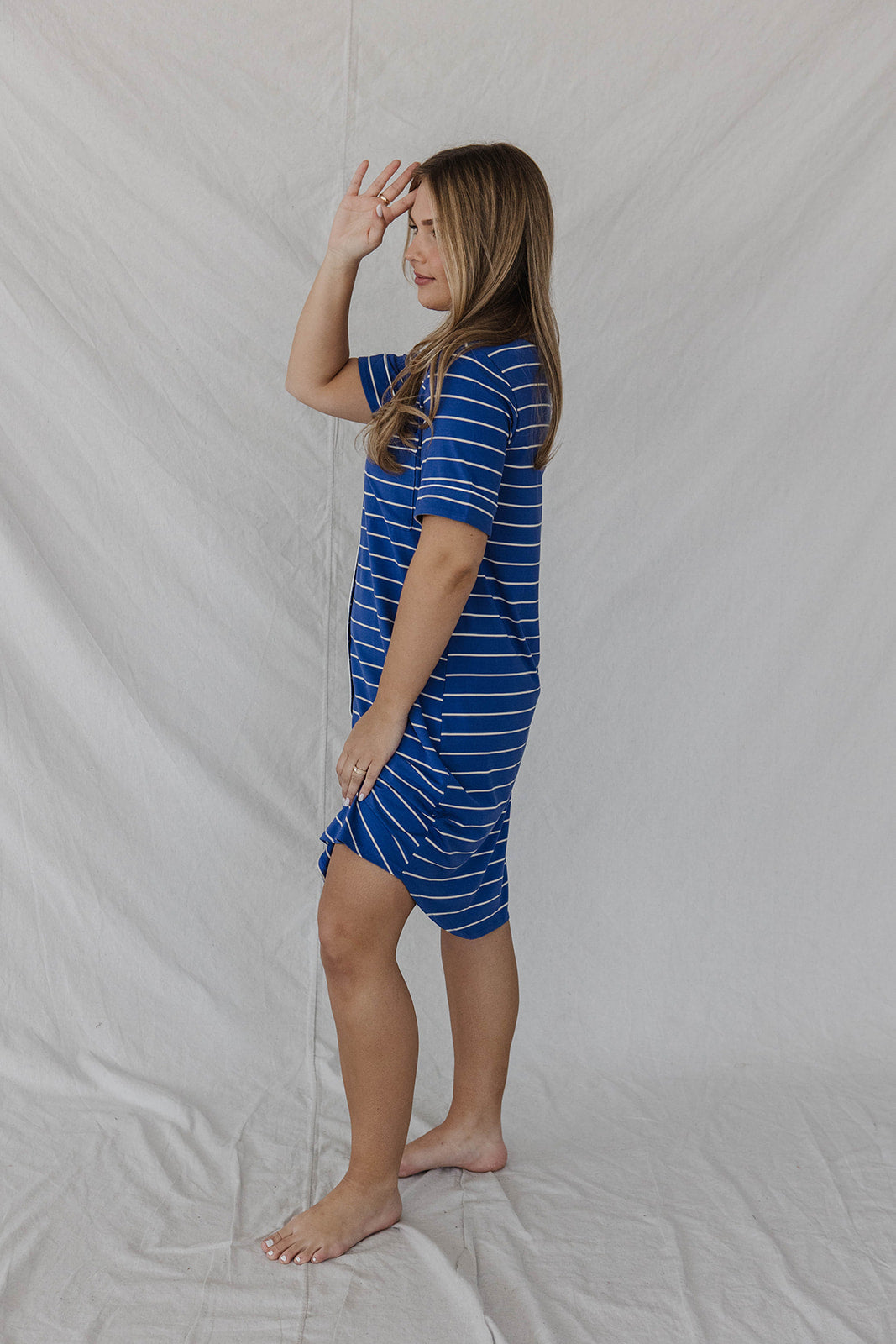 DREAM DRESS | Bright Blue Stripe-Final Sale