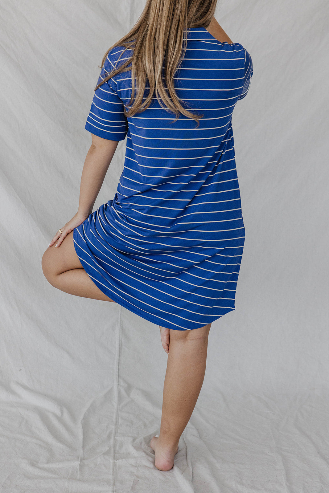 DREAM DRESS | Bright Blue Stripe-Final Sale
