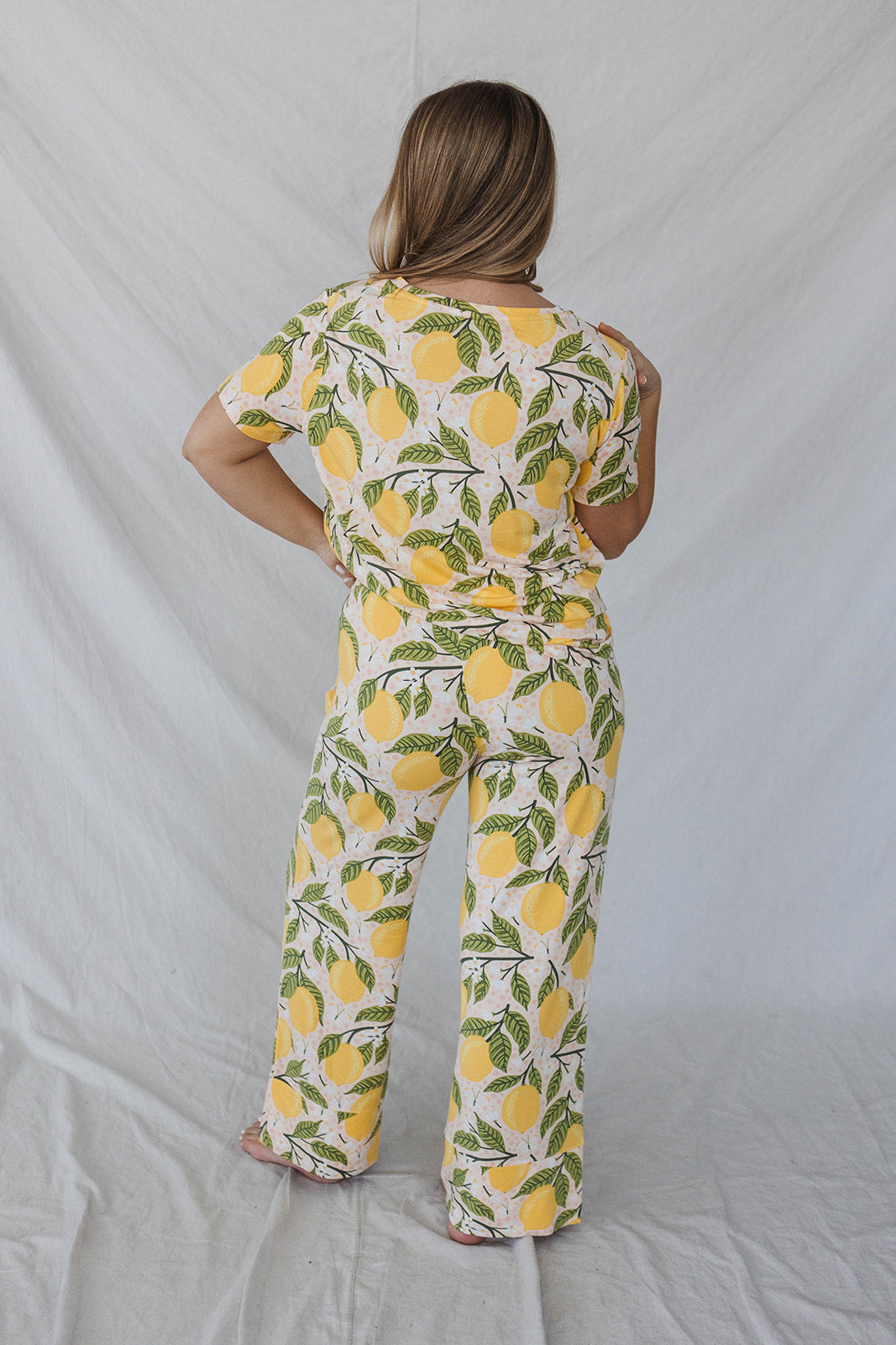 HENLEY STRAIGHT LEG PANT SET MODAL - Lemonade