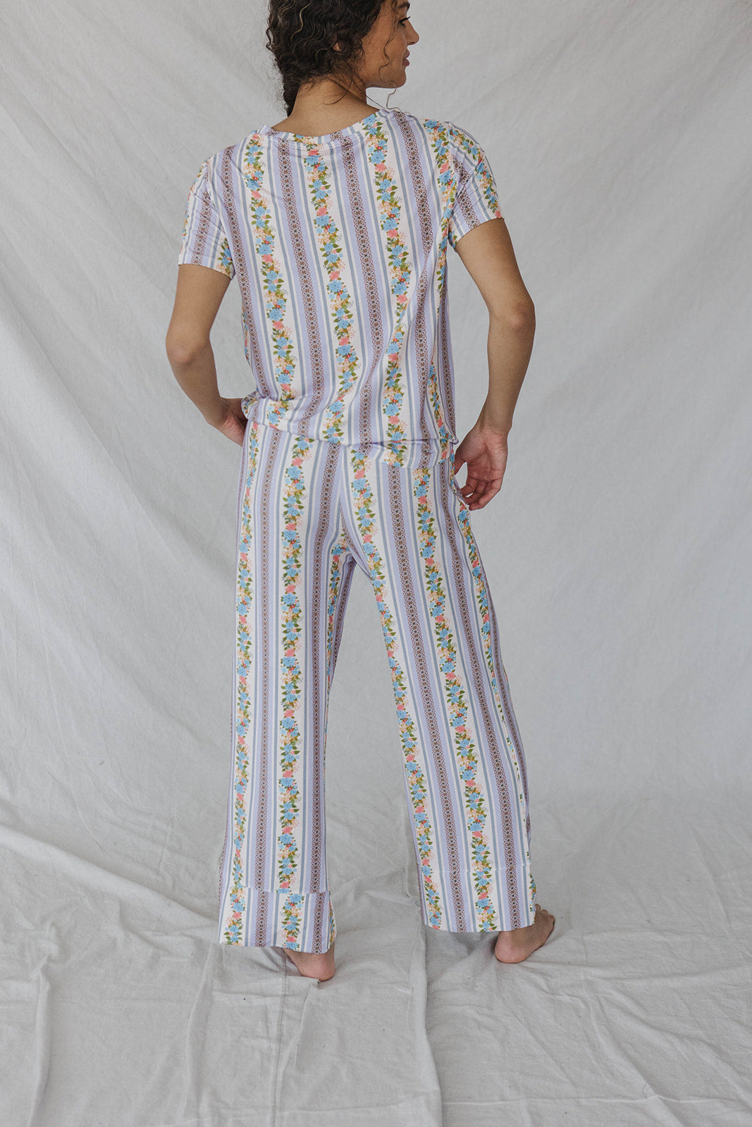 HENLEY STRAIGHT LEG PANTS SET MODAL - Nina