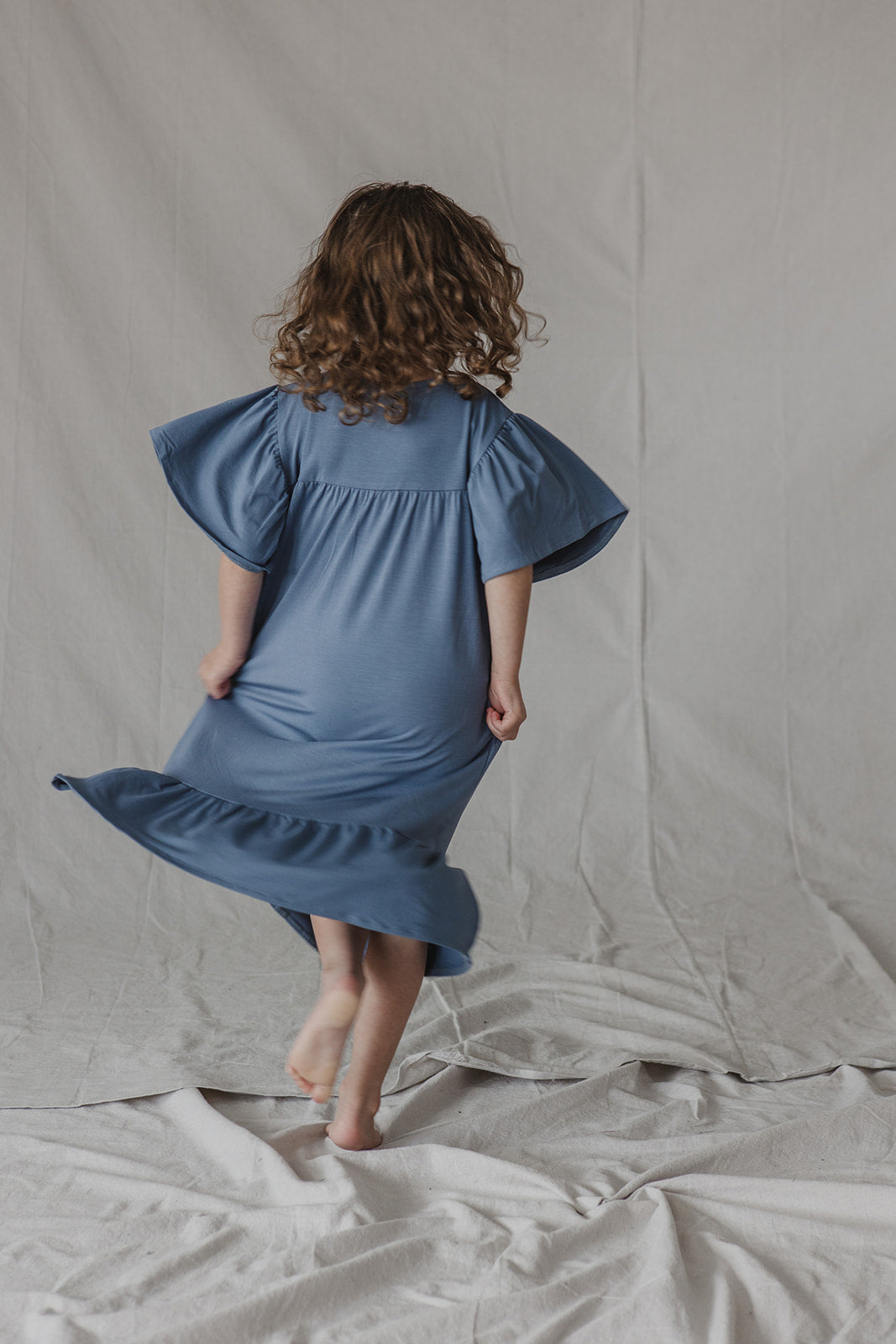 LITTLE LATES DRESS | Slate