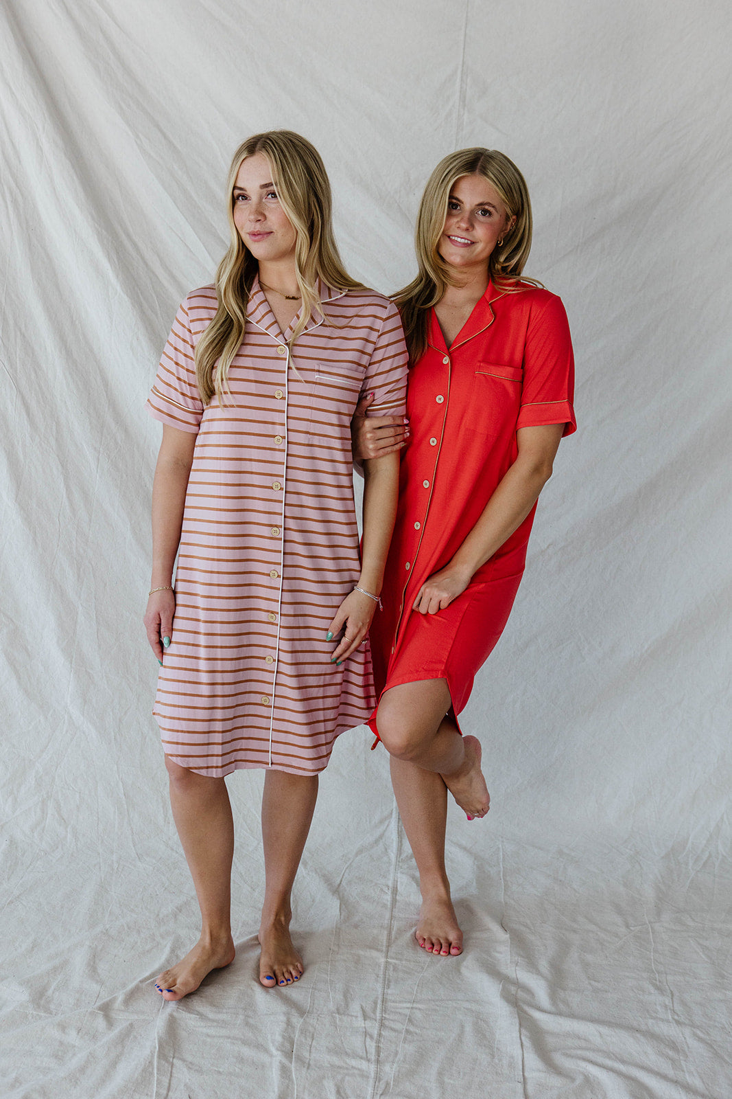 DREAM DRESS | Valentines Red with Bran Piping