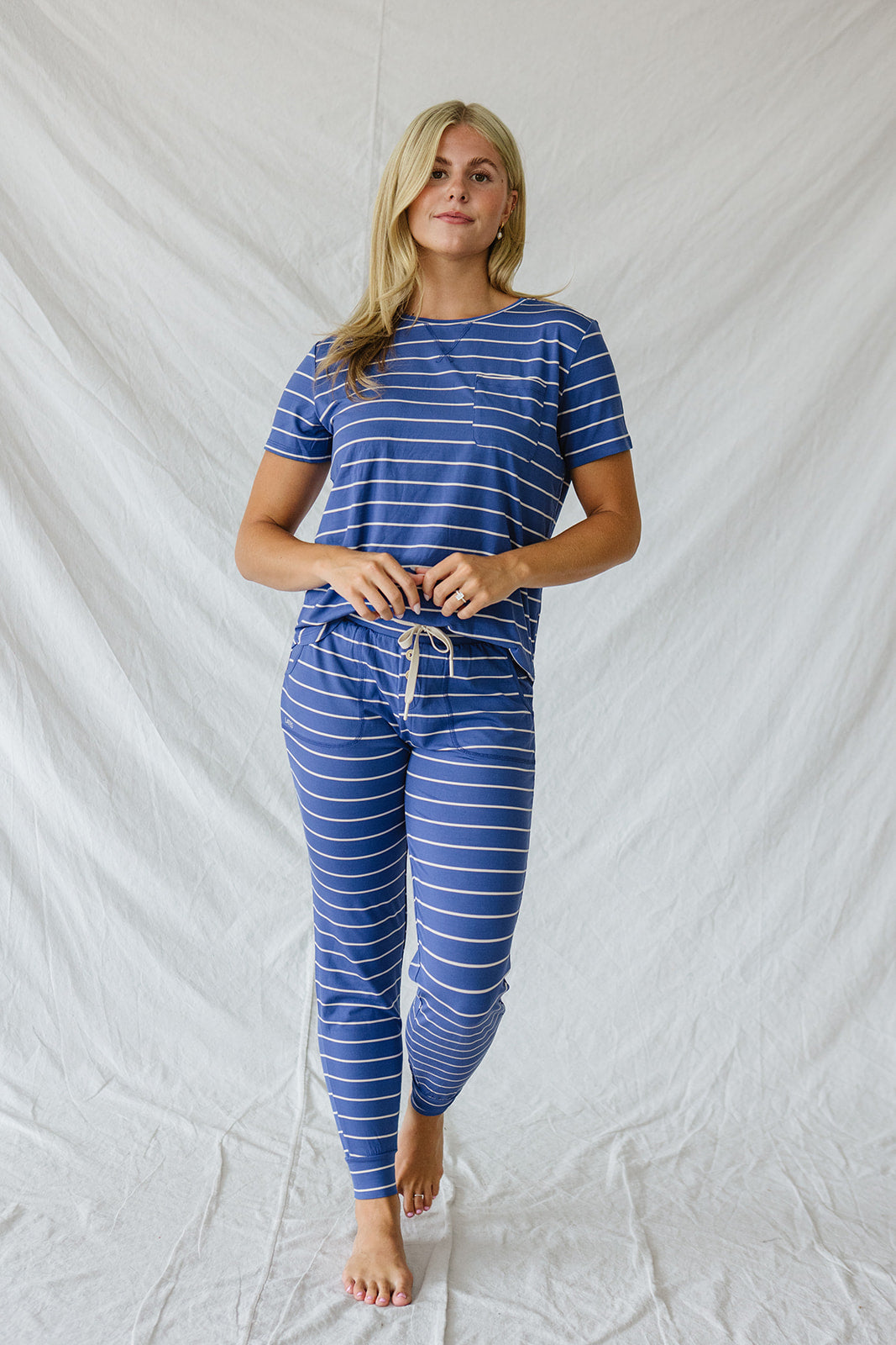 JAM PANTS SET | Cobalt Blue Stripe