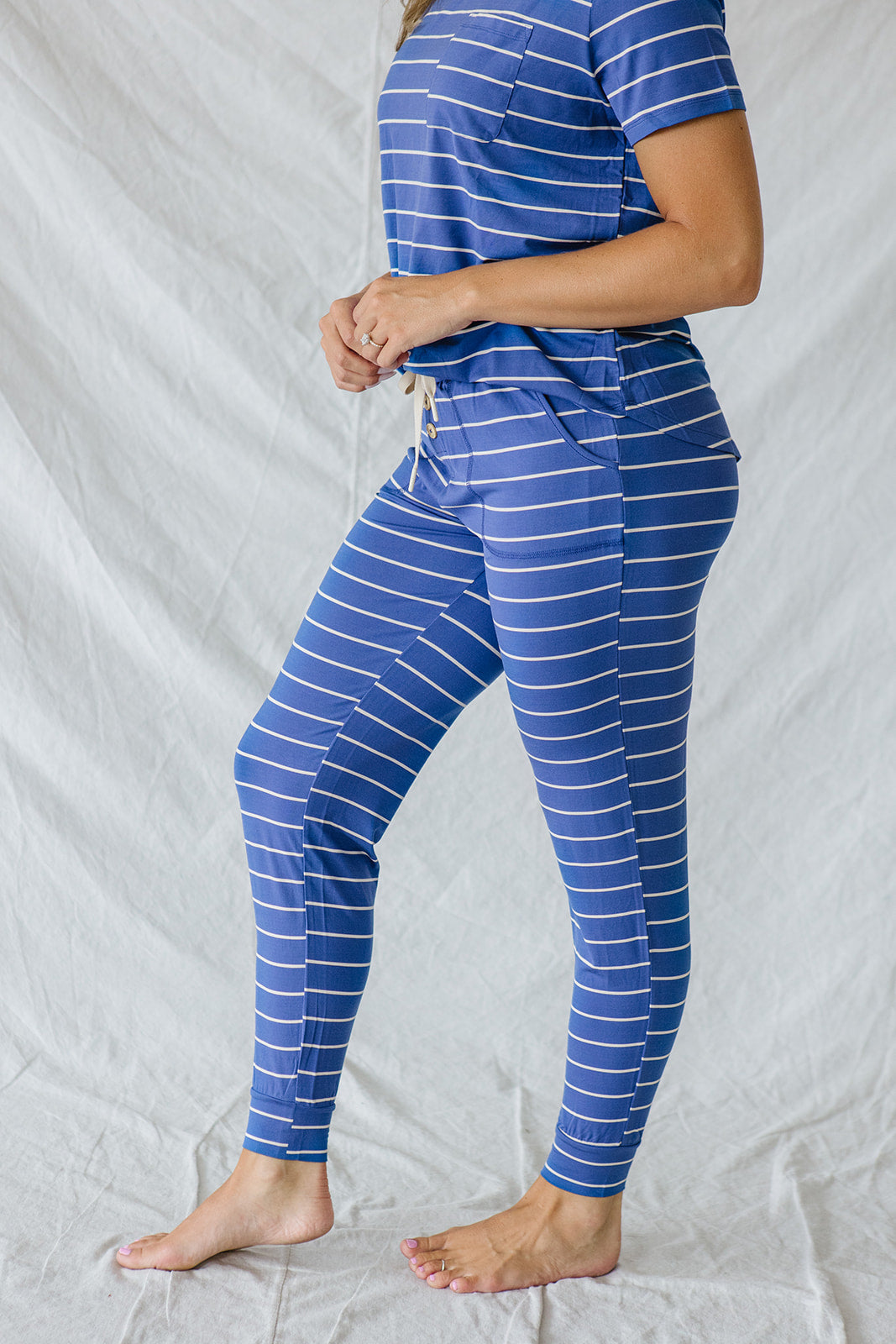 JAM PANTS SET | Cobalt Blue Stripe