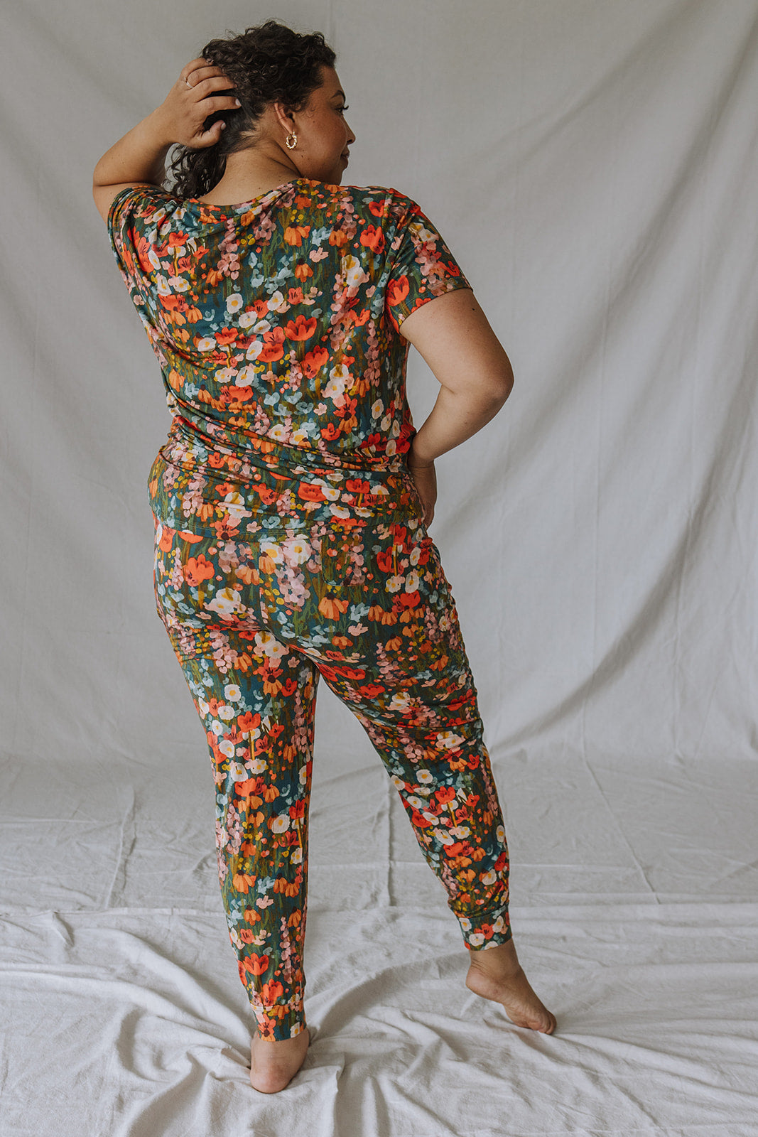 JAM PANTS SET |Green Water Color Floral