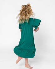 LITTLE LATES DRESS | Jeweled Green