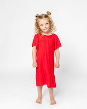 LITTLE LATES DRESS | Red
