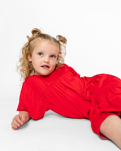 LITTLE LATES DRESS | Red