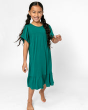 LITTLE LATES DRESS | Jeweled Green
