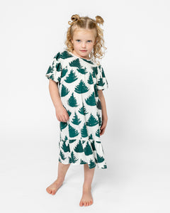 LITTLE LATES DRESS | Evergreen Trees