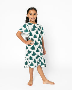 LITTLE LATES DRESS | Evergreen Trees