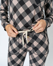 JAM PANTS SET | Black and Stucco Checkered Long Sleeve