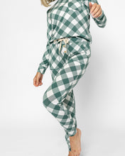 JAM PANTS SET | Bistro Green Checkered Long Sleeve