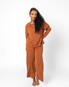 PRIME LOUNGE SET | Mocha Bisque Long Sleeve