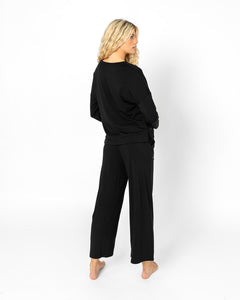 PRIME LOUNGE SET | Black Long Sleeve FINAL SALE