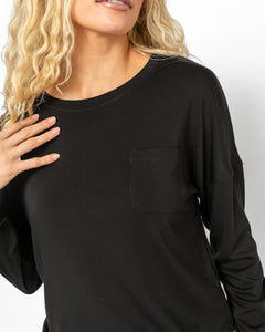 PRIME LOUNGE SET | Black Long Sleeve FINAL SALE