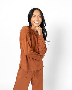 PRIME LOUNGE SET | Mocha Bisque Long Sleeve
