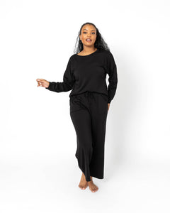 PRIME LOUNGE SET | Black Long Sleeve FINAL SALE