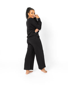 PRIME LOUNGE SET | Black Long Sleeve FINAL SALE