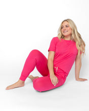 JAM PANTS SET | Raspberry Short Sleeve Final Sale