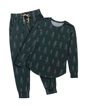 JAM PANTS SET | Darkest Spruce Dotted Trees Long Sleeve