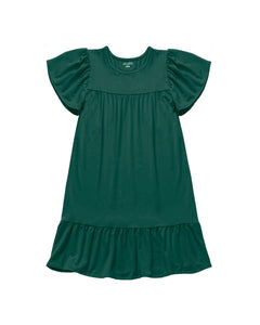 LITTLE LATES DRESS | Jeweled Green