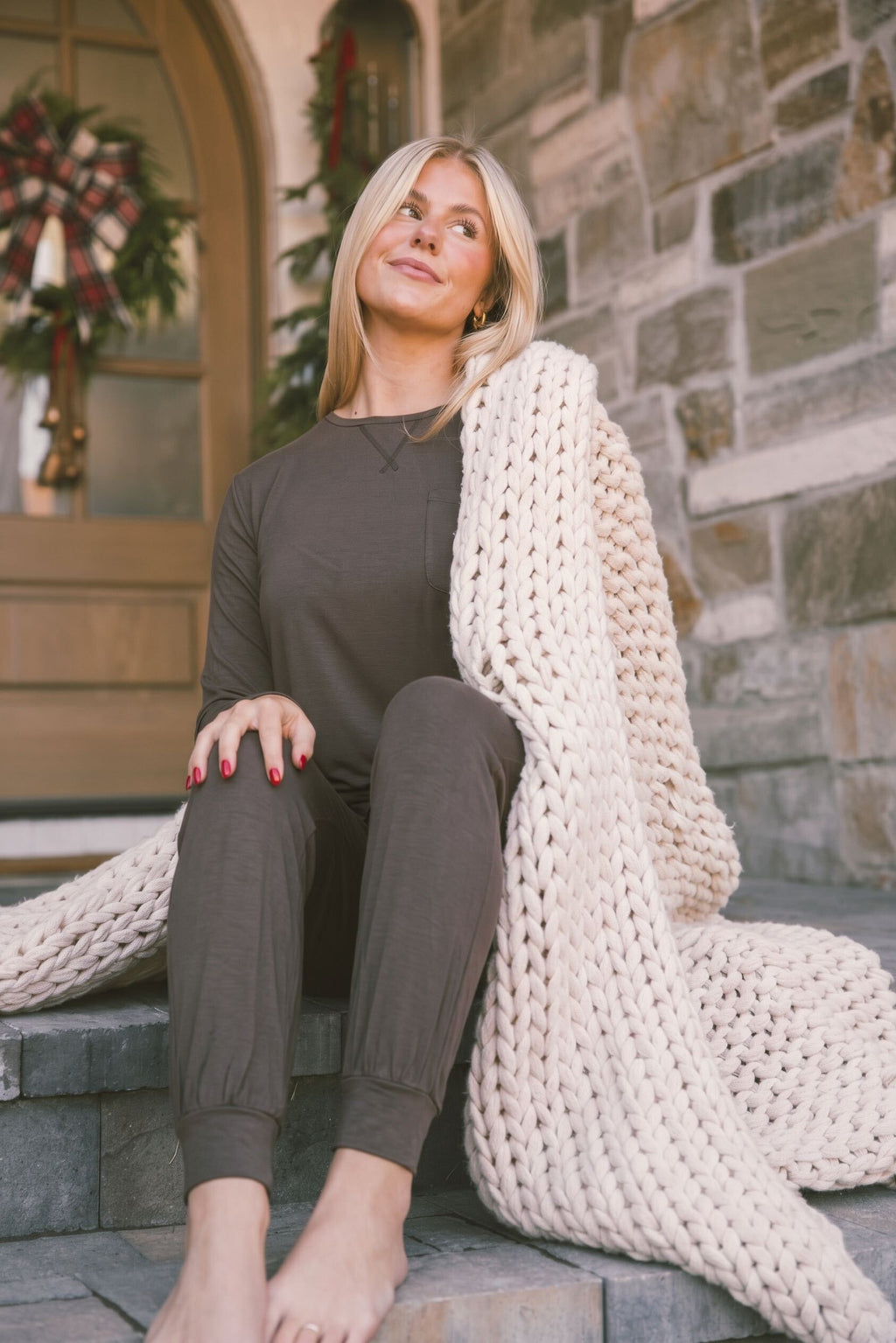 Jam PANTS SET LONG SLEEVE - Chocolate