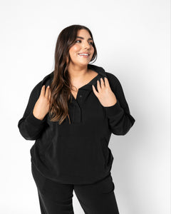 LUXE HOODIE SWEATSUIT | Black