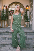 Scoop Neck Tank Pant Set | Winter Pines