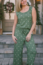 Scoop Neck Tank Pant Set | Winter Pines